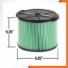 FILTER ASM 4.75 HEPA GREEN 