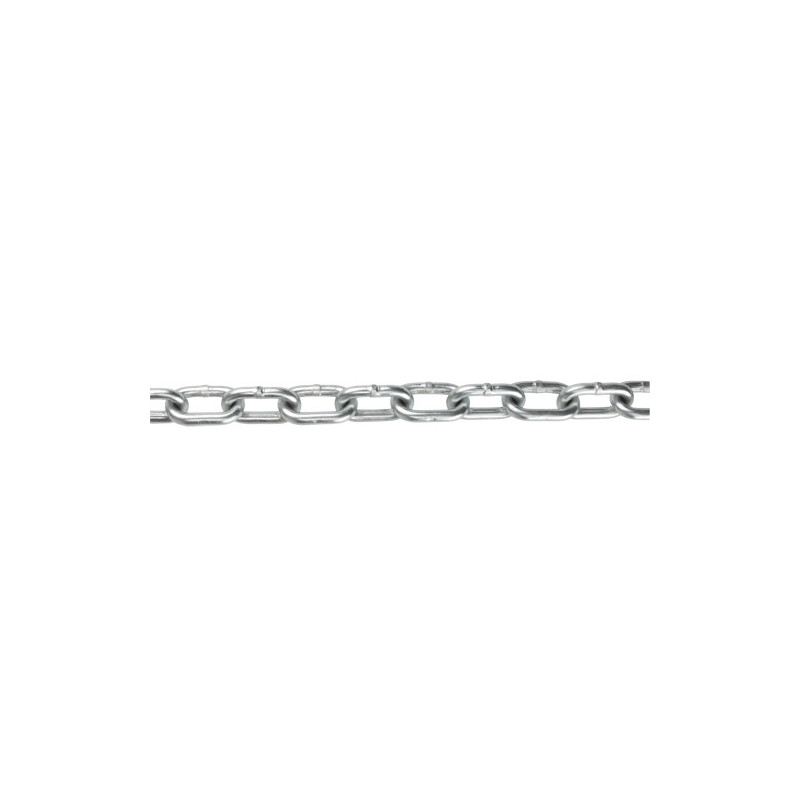 Straight Link Chain, Low Carbon Steel, 5/16" x 90' (27.4 m) L, Grade 30, 1900 lbs. (0.95 tons) Load Capacity