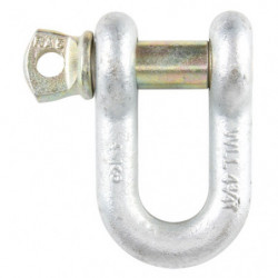 Screw Pin Chain Shackle, 3/8", Screw Pin, Hot Dip Galvanized