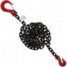 Chain Sling, Grade 80 Chain, Single Legs, Grab & Slip Hooks, 3/4" x 10'