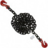 Chain Sling, Grade 80 Chain, Single Legs, Grab & Grab Hooks, 9/32" x 10'