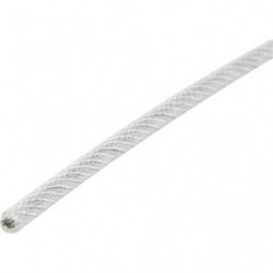 Wire Rope, 1000' (304.8 m) x 1/4", 7000 lbs. (3.5 tons), Galvanized