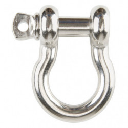 Screw Pin Anchor Shackle, 3/8", Screw Pin, Stainless Steel
