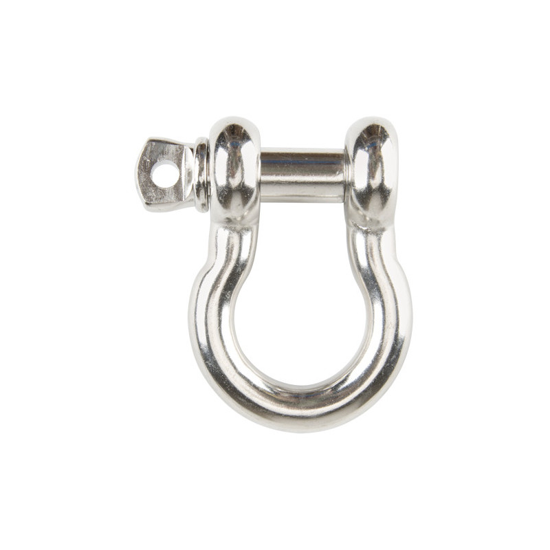 Screw Pin Anchor Shackle, 3/8", Screw Pin, Stainless Steel