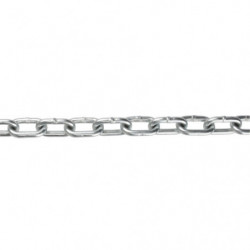 Straight Link Chain, Low Carbon Steel, 1/8" x 350' (106.7 m) L, Grade 30, 400 lbs. (0.2 tons) Load Capacity