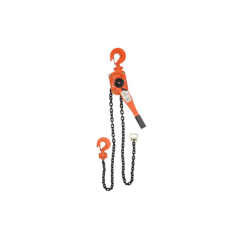 Lever Chain Hoist, 5' Lift, 12000 lbs. (6 tons) Capacity, Alloy Steel Chain