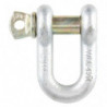 Screw Pin Chain Shackle, 7/16", Screw Pin, Hot Dip Galvanized