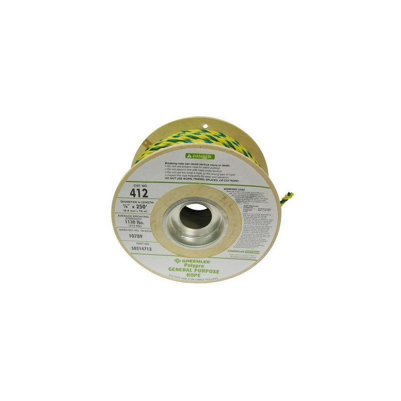 CORDE POLY PRO 1/4 PO X 250 PI