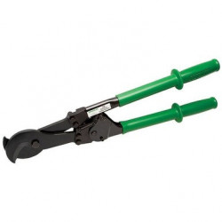 Heavy-Duty Ratchet Cable Cutter with Rubber Boot
