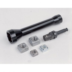 Nut Runner with Adapter for 5/8", 1/2", 13/16", 1" Square Nuts