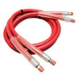 Two 3/8" x 8' (10 mm x 2.4 m) I.D. Hoses with 3/8" NPTF Male Ends