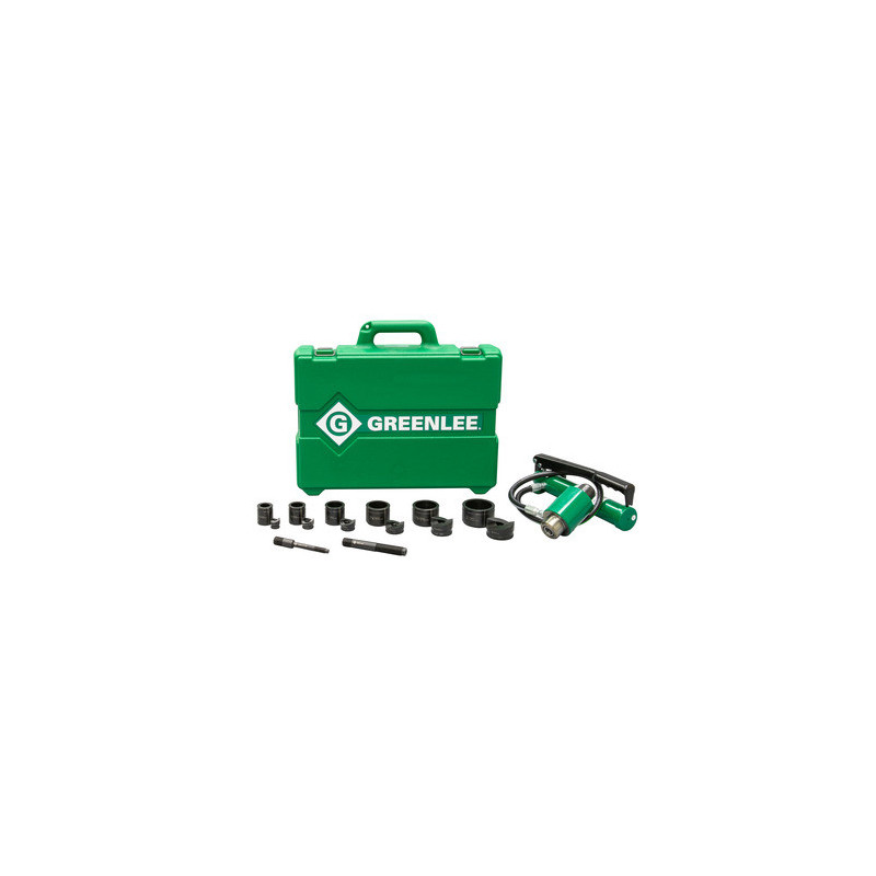 Trousse de poinçons hydrauliques de 11 tonnes avec pompe manuelle et poinçons Slug-Buster® 1/2 - 2 po