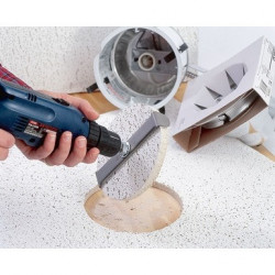 Quick Cutter Recessed Hole Saw, Adjustable in 1/2" Increments for Cuts of 2-1/2" to 7"