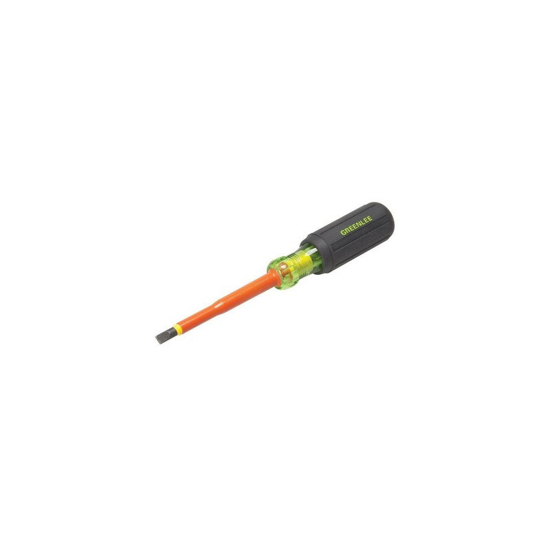 Screwdriver, Insulated, Cabinet Tip, 1/4" x 4"