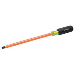 Screwdriver, Insulated, Cabinet Tip, 3/8" x 10"