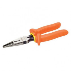 Pliers, Long Nose, 8", Insulated, Molded Handles