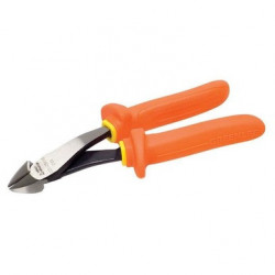 Pliers, Diagonal, 8", Insulated, Molded Handles