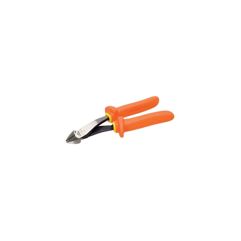 Pliers, Diagonal, 8", Insulated, Molded Handles