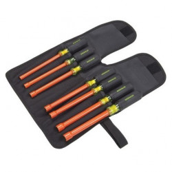 Insulated Nut-Holding Nut Drivers, 7 Piece Kit