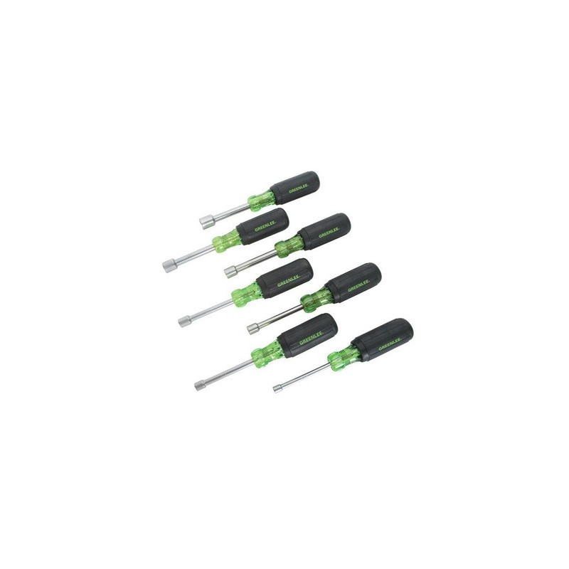 7-Piece Nut Driver Set (3" Shank): Sizes 3/16", 1/4", 5/16", 11/32", 3/8", 7/16", & 1/2"