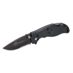 Titanium-Coated Drop Point Pocket Knife, Aluminum