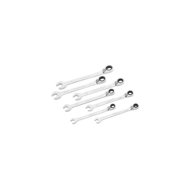 7-Piece Combination Ratcheting Wrench Set