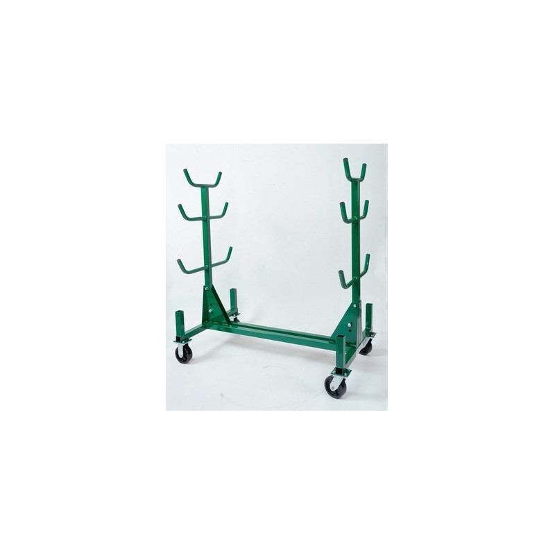 Mobile Conduit and Pipe Rack with 603 casters