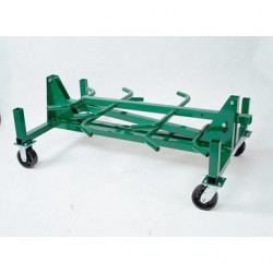 Mobile Conduit and Pipe Rack with 603 casters