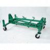 Mobile Conduit and Pipe Rack with 603 casters