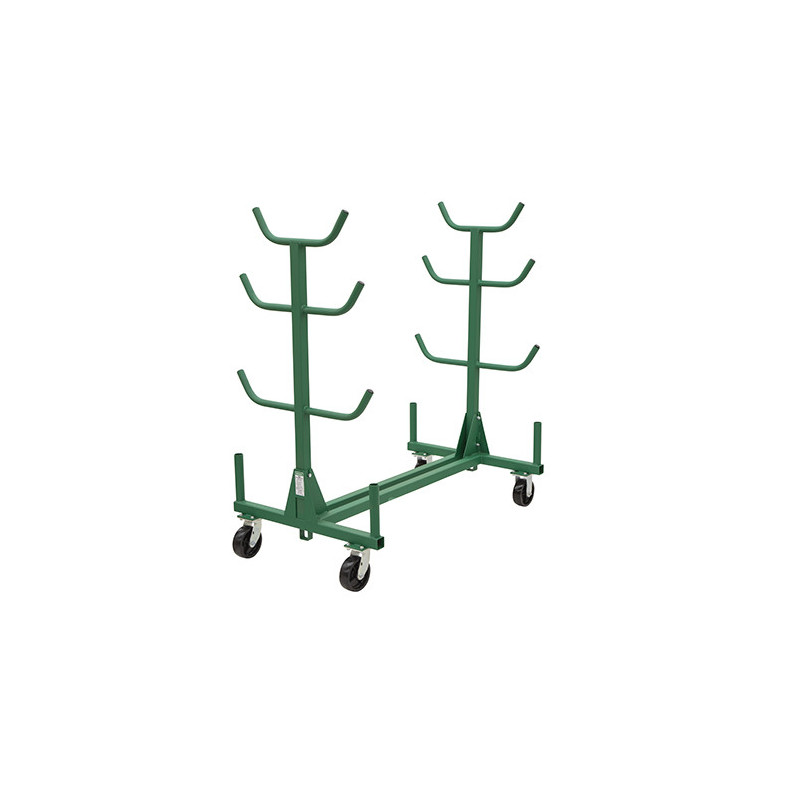 Mobile Conduit and Pipe Rack with 603 casters