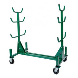 Mobile Conduit and Pipe Rack with 603 casters