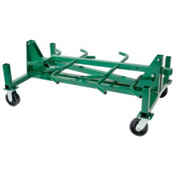 Mobile Conduit and Pipe Rack with 603 casters