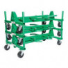 Mobile Conduit and Pipe Rack with 603 casters