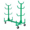 Mobile Conduit and Pipe Rack with 603 casters