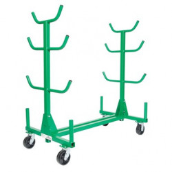 Mobile Conduit and Pipe Rack with 603 casters