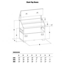 Slant-top box