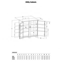 Armoire utilitaire à 2 portes