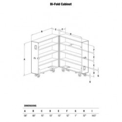 Bi-Fold cabinet