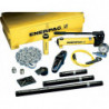 MS220, 12.5 Ton, Hydraulic Cylinder and Hand Pump Set with 13 Cylinder Attachments