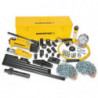 MS24, 2.5 Ton, Hydraulic Cylinder and Hand Pump Set with 33 Cylinder Attachments