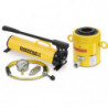 SCH1003H, 100 Ton, 3 in Stroke, Hollow Hydraulic Cylinder and Hand Pump Set