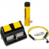 SCH202XA, 20 Ton, 2 in Stroke, Hollow Hydraulic Cylinder and Air Pump Set