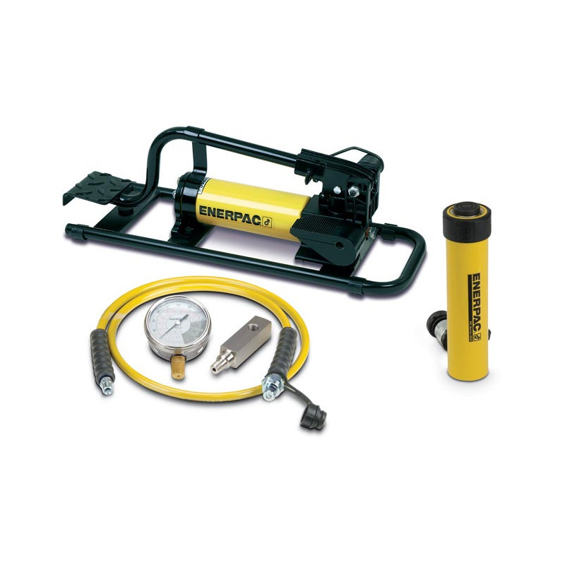 SCR102FP, 10 Ton, 2.13 in Stroke, Hydraulic Cylinder and Foot Pump Set