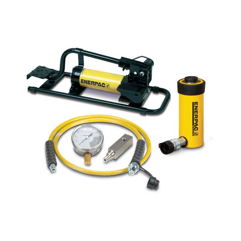 SCR154FP, 15 Ton, 4 in Stroke, Hydraulic Cylinder and Foot Pump Set