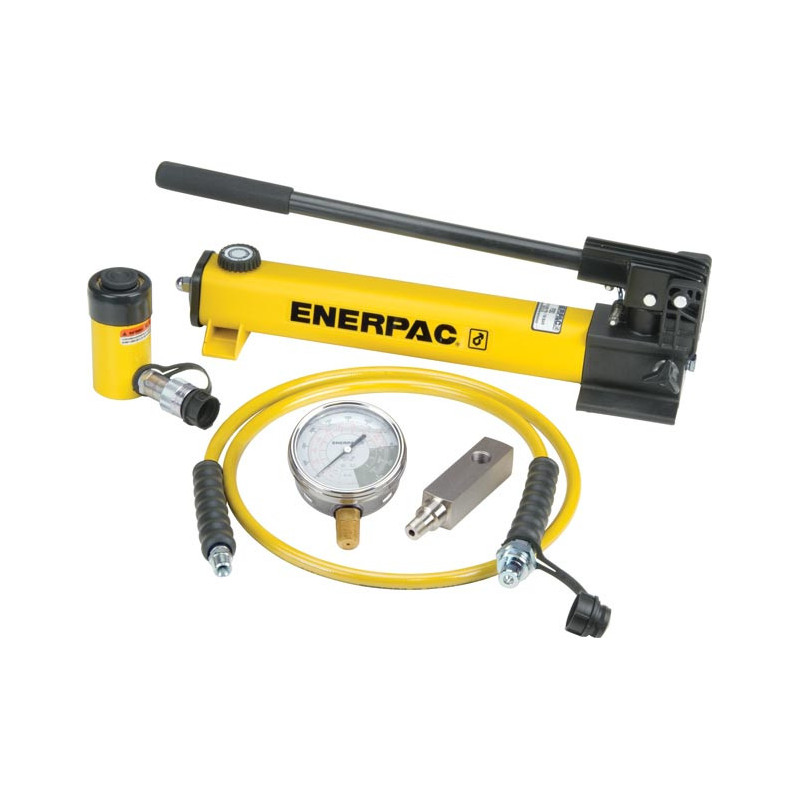 SCR106H, 10 Ton, 6.13 in Stroke, Hydraulic Cylinder and Hand Pump Set