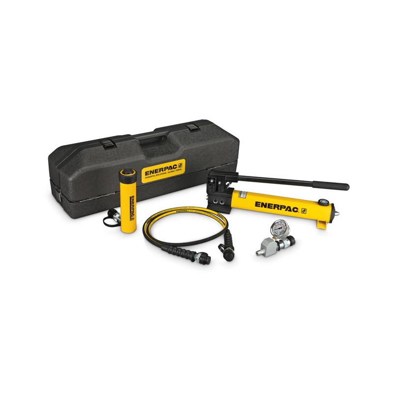 SCR106TB, 10 Ton, 6.13 in Stroke, Hydraulic Cylinder and Hand Pump Set