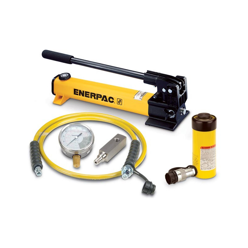 SCR154H, 15 Ton, 4 in Stroke, Hydraulic Cylinder and Hand Pump Set