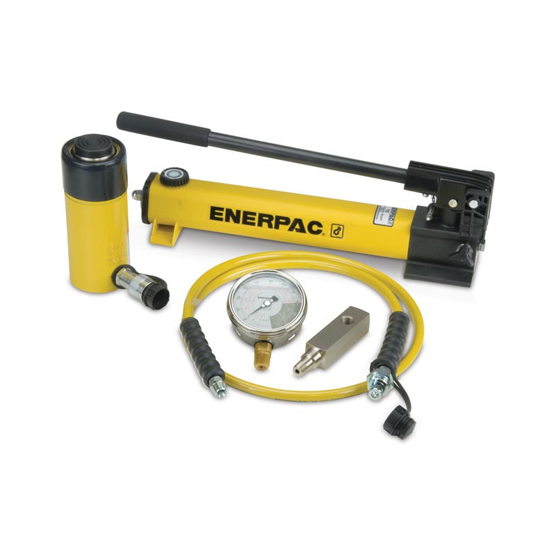 SCR256H, 25 Ton, 6.25 in Stroke, Hydraulic Cylinder and Hand Pump Set