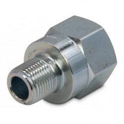 Raccord haute pression, adaptateur, 700 bar Pression de fonctionnement maximale, Connexion de 1/2 " NPTF femelle à 3/8 " NPTF m