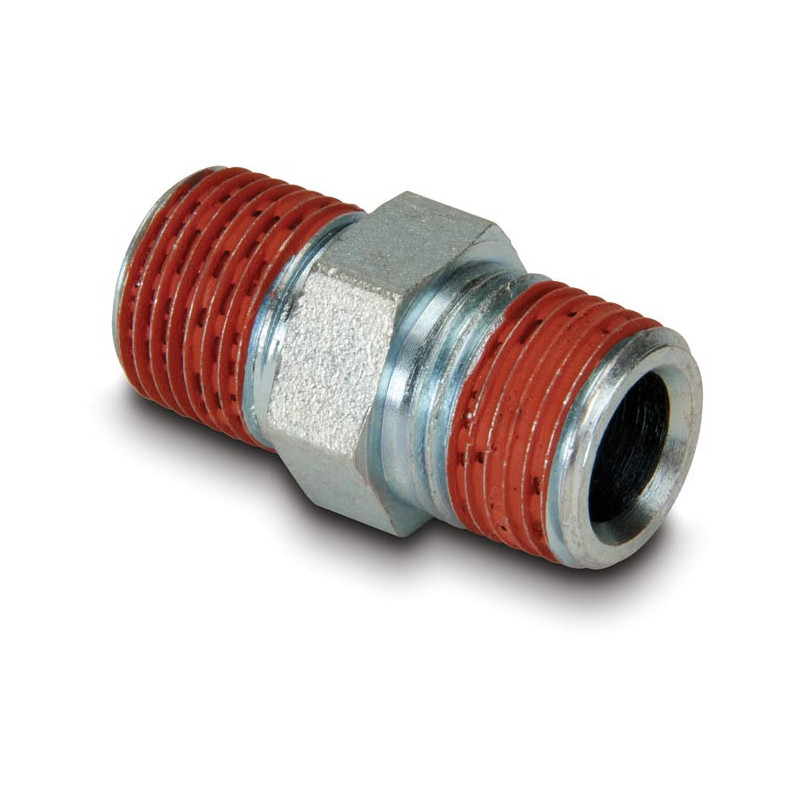  Raccord haute pression, prise hexagonale, pression de fonctionnement maximale de 700 bar, connexion de 3/8" NPTF mâle à 3/8" N